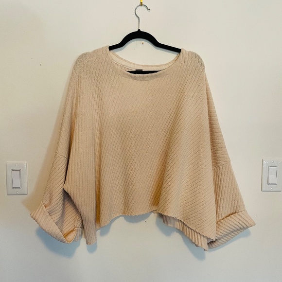 Free People - I Can't Wait Sweater in Cream - Picture 3 of 5
